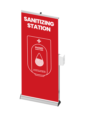 Sanitizing Station Banner Stand