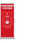 Sanitizing Station Banner Stand