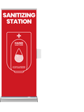 Sanitizing Station Banner Stand