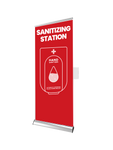 Sanitizing Station Banner Stand