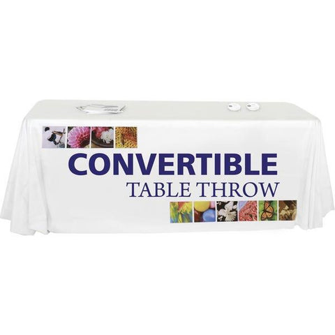 Premium fully-printed convertible table throw 6ft-8ft