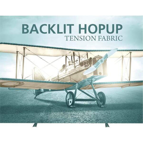Backlit Backwall Hopup 10FT Straight Fabric Display