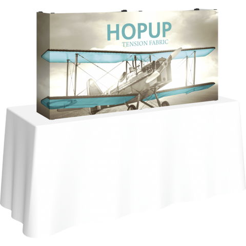 Hopup 5FT Straight Tabletop Fabric Display
